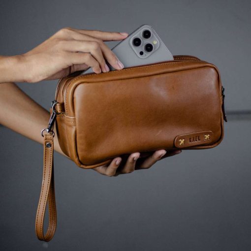 Kael Leather Goods Leather Hand Bag Cherokee Double Series - Image 3