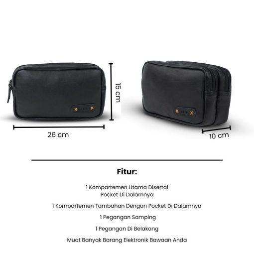 Kael Leather Goods Leather Hand Bag Cherokee Double Series - Image 6