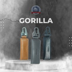 Kael Leather Goods Leather Keychain Gorilla Mini Series