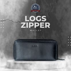 Kael Leather Goods Leather Wallet Logs Zipper Series