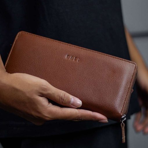 Kael Leather Goods Leather Wallet Logs Zipper Series - Image 2