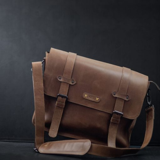 Kael Leather Goods Leather Messenger Bag Alabama Series - Image 4