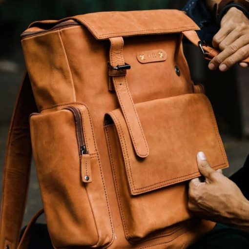 Kael Leather Goods Leather Backpack Denali Series - Image 2