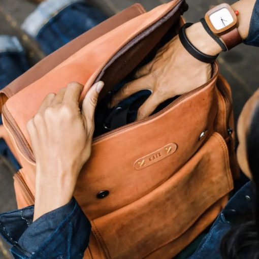 Kael Leather Goods Leather Backpack Denali Series - Image 4