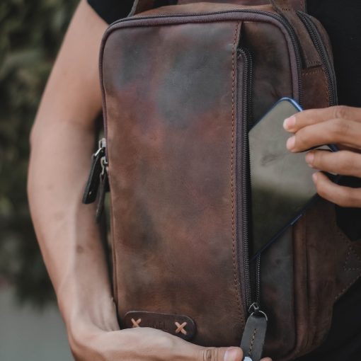Kael Leather Goods Leather Sling Bag Pearland Series - Image 4