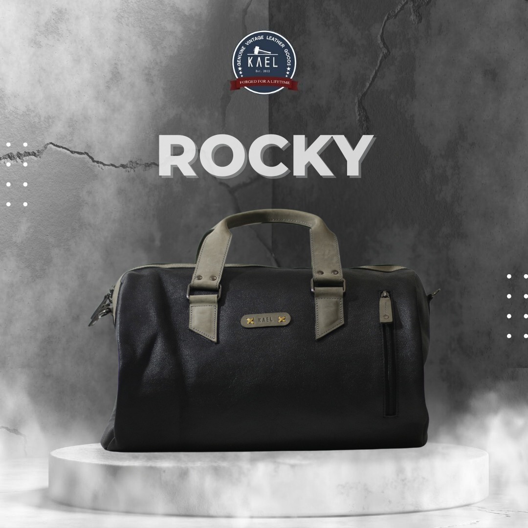 Kael Leather Goods Leather Duffle Bag Rocky Series