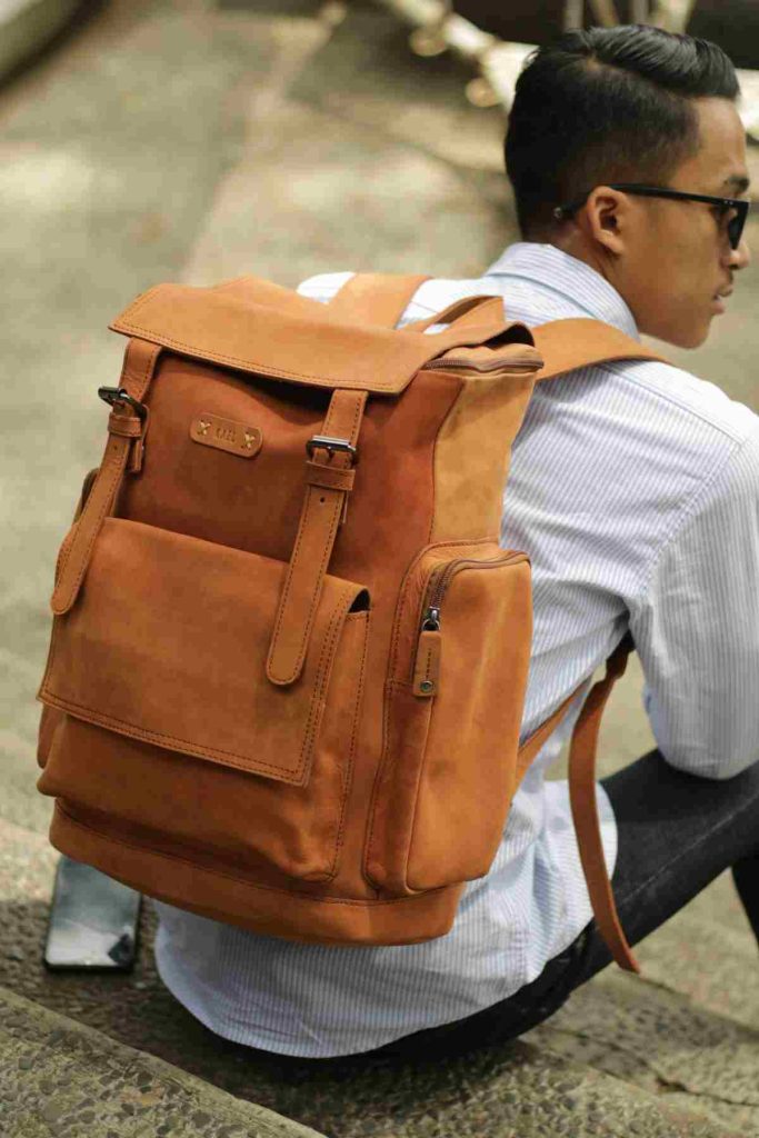 Ransel kulit premium Leather Backpack Denali Series dari Kael Leather Goods