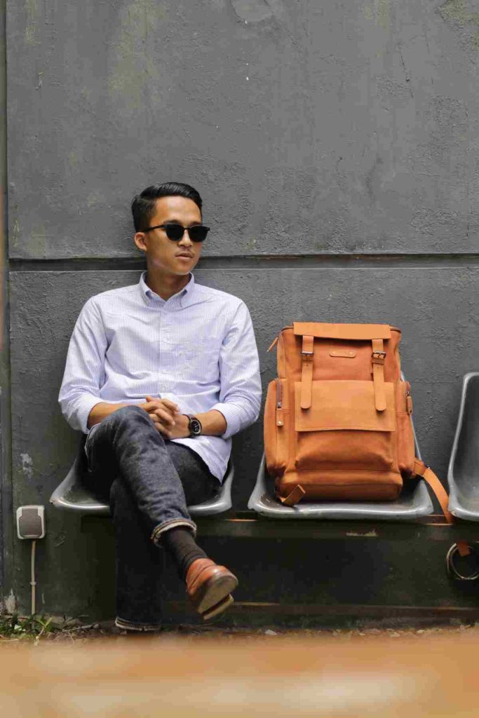 Ransel kulit premium Leather Backpack Denali Series dari Kael Leather Goods