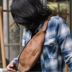 Alternative view of Kael Leather Goods Leather Waist Bag Portland Series