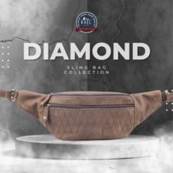 Kael Leather Goods Leather Waist Bag Diamond Series