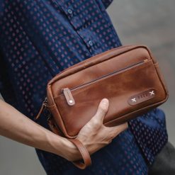 Alternative view of Kael Leather Goods Leather Hand Bag Cherokee Single Series