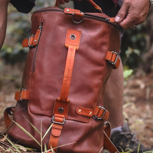 Kael Leather Goods Leather Duffle Bag Hunter Series - Image 3