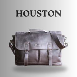 Kael Leather Goods Leather Messenger Bag Houston Series