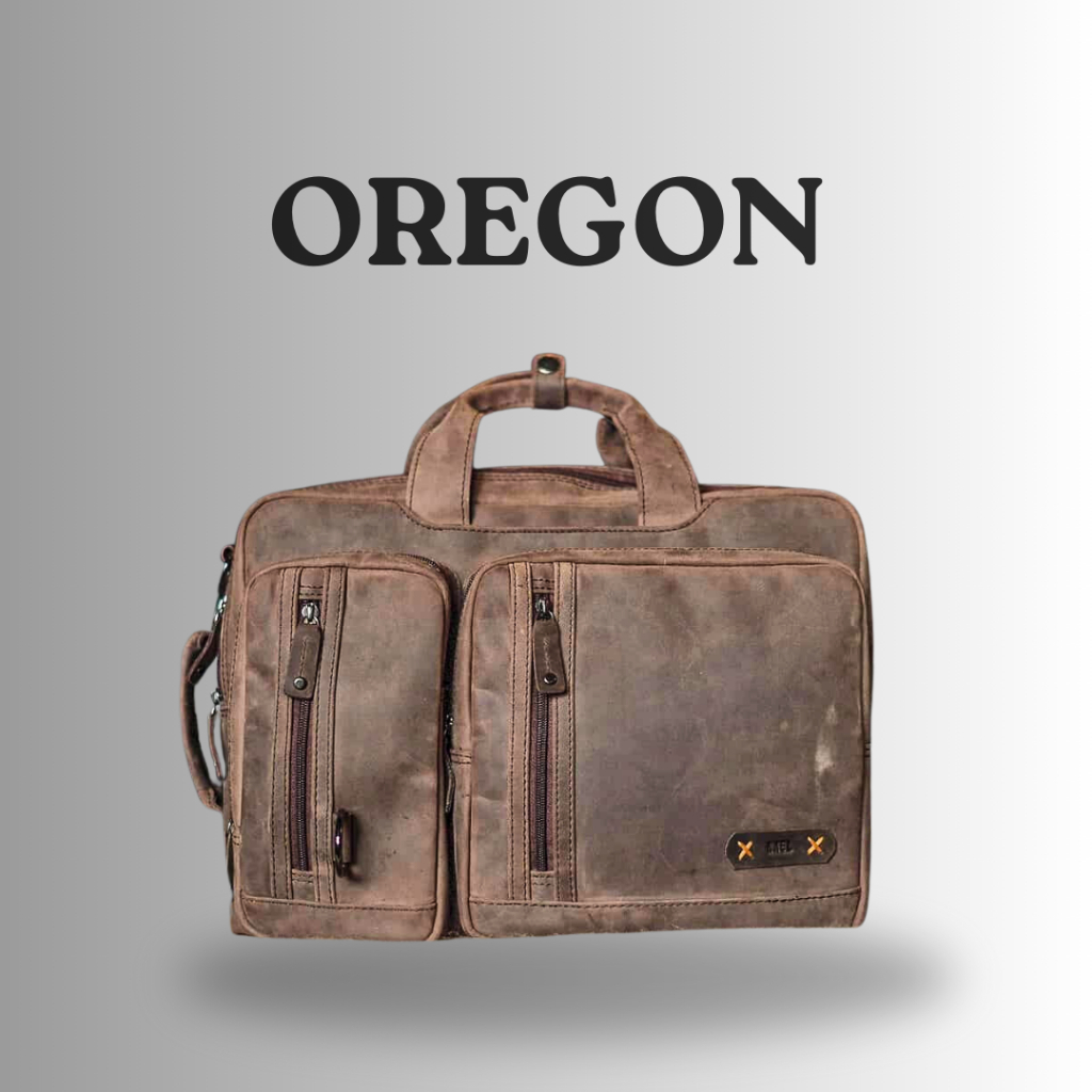Kael Leather Goods Leather Backpack Oregon Series