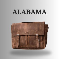 Kael Leather Goods Leather Messenger Bag Alabama Series