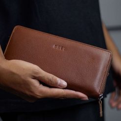 Alternative view of Kael Leather Goods Leather Wallet Logs Zipper Series