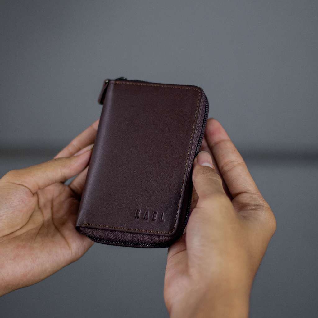 Kael Leather Goods Leather Keychain Jasper Zipper Series - Image 2