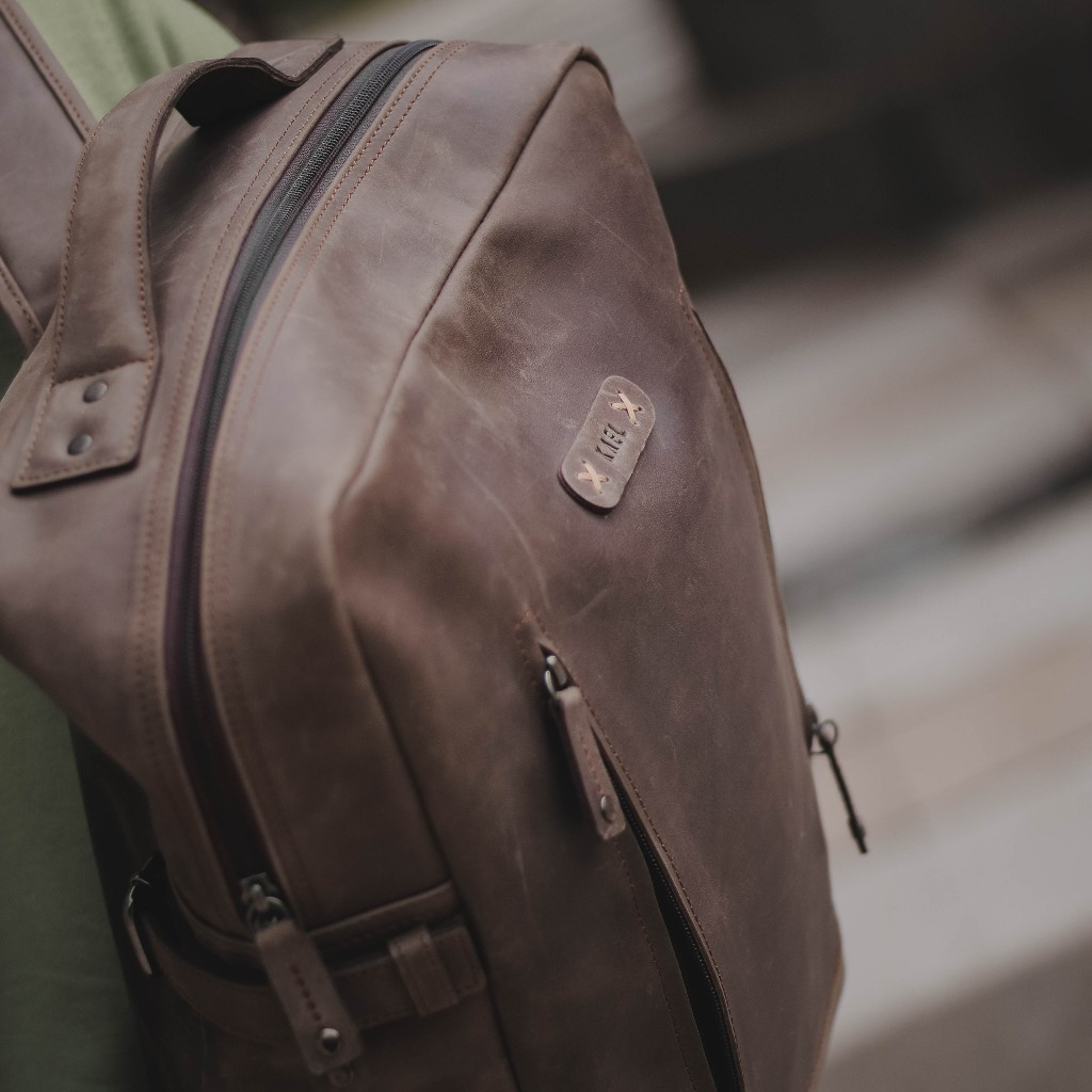 Kael Leather Goods Leather Backpack Kingpeak Series - Image 3