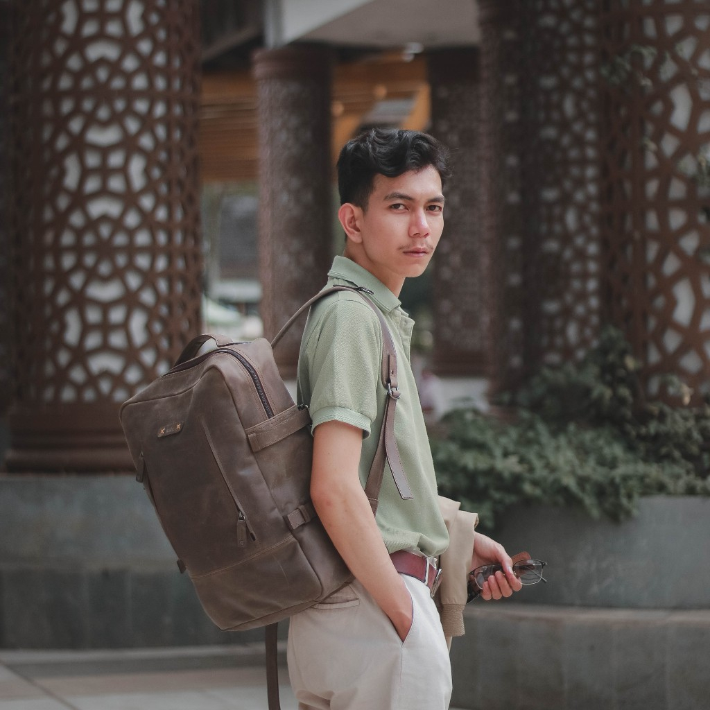 Kael Leather Goods Leather Backpack Kingpeak Series - Image 5