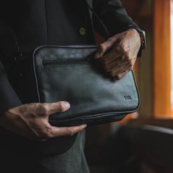 Alternative view of Kael Leather Goods Leather Hand Bag Cherokee Black Series