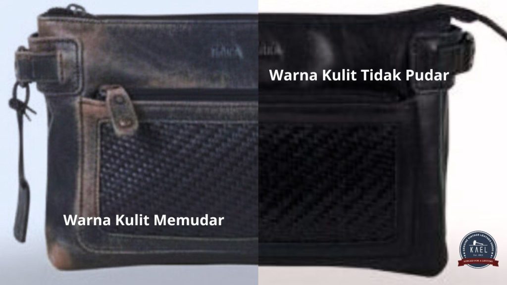 Tas kulit berubah warna akibat paparan sinar matahari dan gesekan