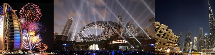 Dubai, Uni Emirat Arab – Kemewahan dan Pertunjukan Cahaya