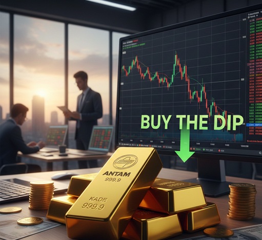 Emas batangan Antam sebagai pilihan investasi saat harga turun