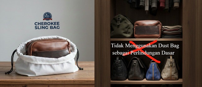 Tidak Menggunakan Dust Bag sebagai Perlindungan Dasar