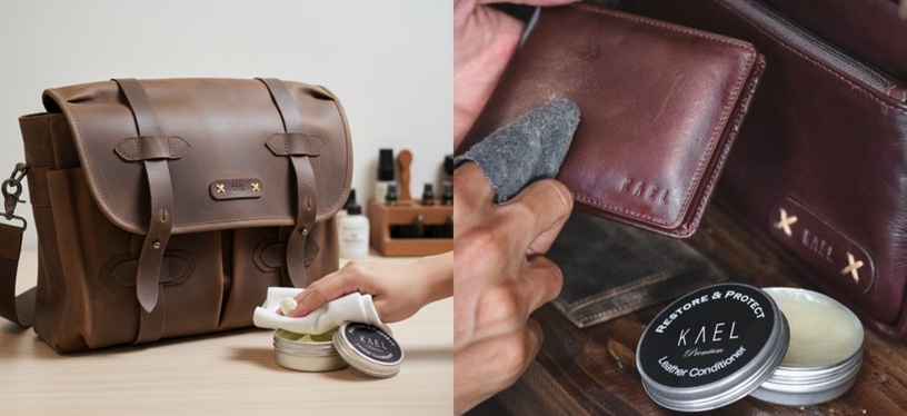 perawatan tas kulit setelah dibersihkan