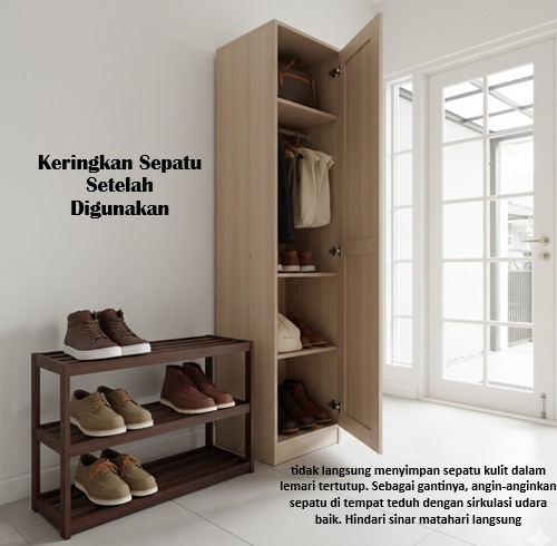 Keringkan Sepatu Setelah Digunakan