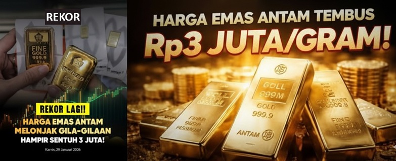 Harga Emas Cetak Rekor di Awal 2026