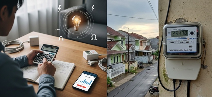 Tarif Listrik Awal 2026 Tetap Stabil, Ini Rincian dan Cara Hitungnya