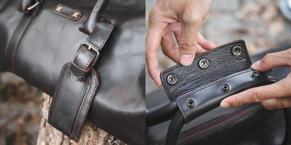 Kualitas Kulit Asli pada Leather Duffle Bag Manhattan Series Kael Leather Goods