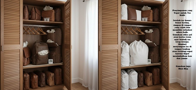 Penyimpanan yang Tepat untuk Tas Kulit