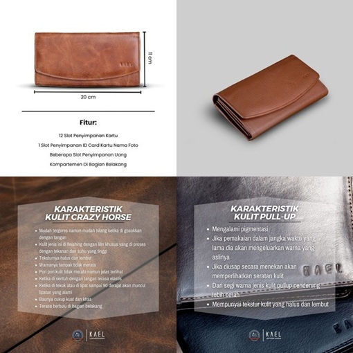 Material Kulit Sapi Asli dengan Karakter Premium