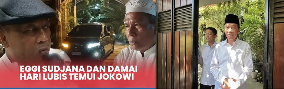 Damai Hari Lubis dan Eggi Sudjana Temui Jokowi