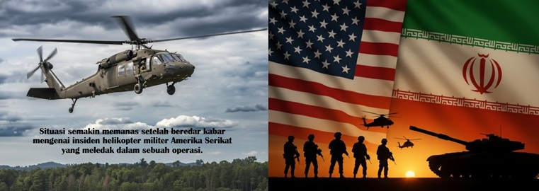 Klaim Gagalnya Upaya Serbu dan Insiden Helikopter AS