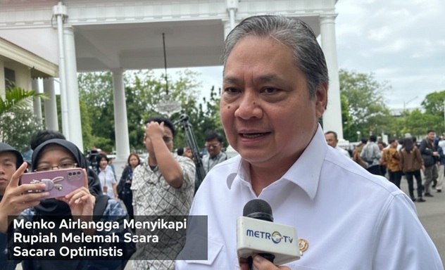 Menko Airlangga Menyikapi Rupiah Melemah Secara Optimistis