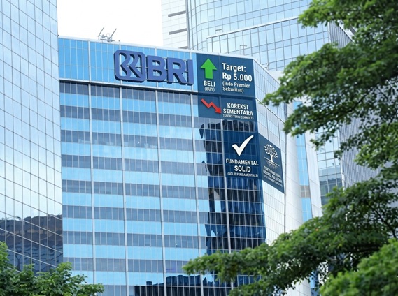 Tekanan Jual Picu Harga Saham BBRI Turun