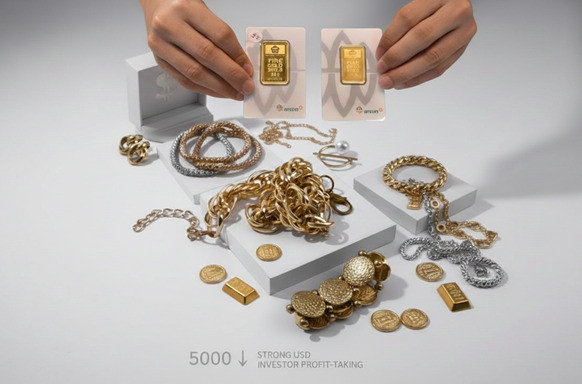 Emas Dunia Jatuh dari Level 5.000