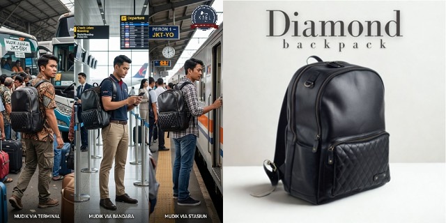 Kael Leather Goods Leather Backpack Diamond Series Mudik 2026