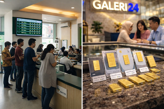 Rincian Harga Emas Antam di Pegadaian Hari Ini