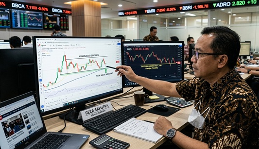 Pergerakan IHSG dan Analisa Teknikal Saham ADRO