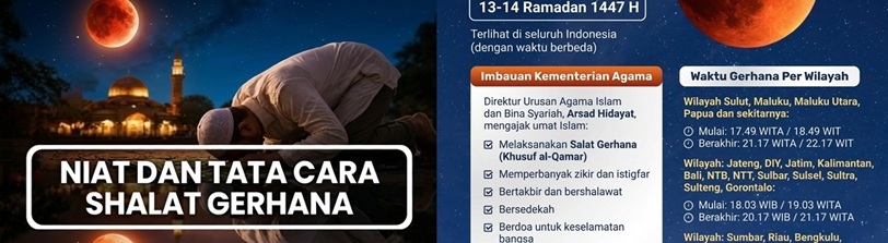 Gerhana Bulan Total Terlihat di Indonesia