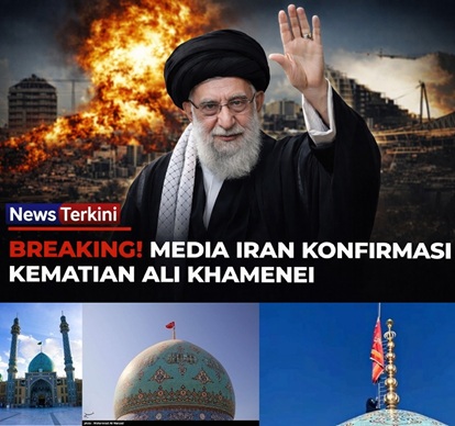Televisi Iran Konfirmasi Kematian Ali Khamenei