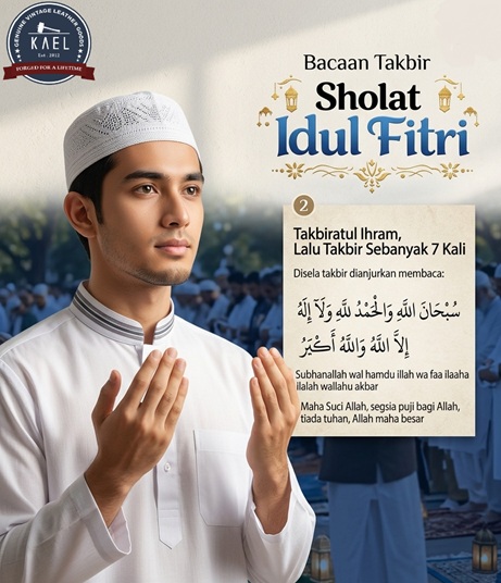 Bacaan Takbir 7 dan 5 Kali dalam Salat Idul Fitri