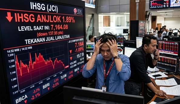 IHSG Anjlok Lebih Dalam di Perdagangan Lanjutan