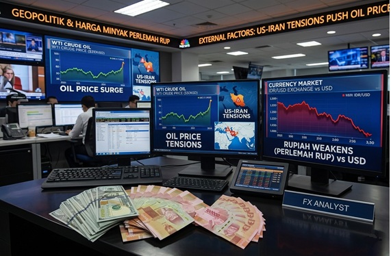 Geopolitik dan Harga Minyak Perlemah Rupiah
