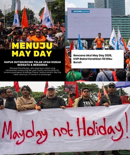 Persiapan Aksi Buruh Menyambut May Day