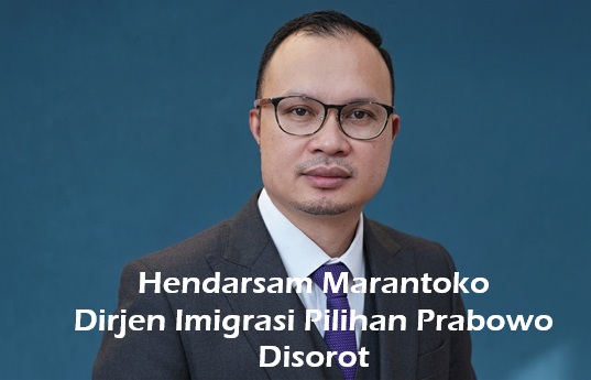 Hendarsam Marantoko Dirjen Imigrasi Jadi Sorotan